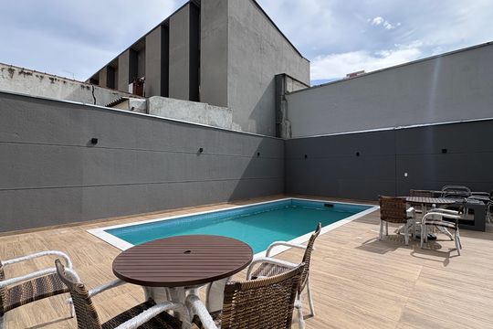 Área comum - Piscina de kitnet/studio para alugar com 1 quarto, 17m² em Freguesia do Ó, São Paulo