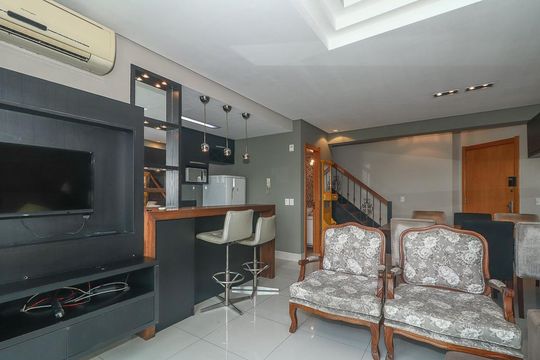 Sala de apartamento para alugar com 2 quartos, 80m² em Jardim Europa, Porto Alegre