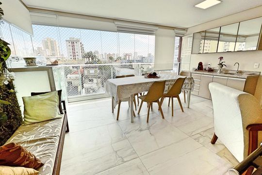 Sala de jantar de apartamento para alugar com 3 quartos, 92m² em Bosque da Saúde, São Paulo