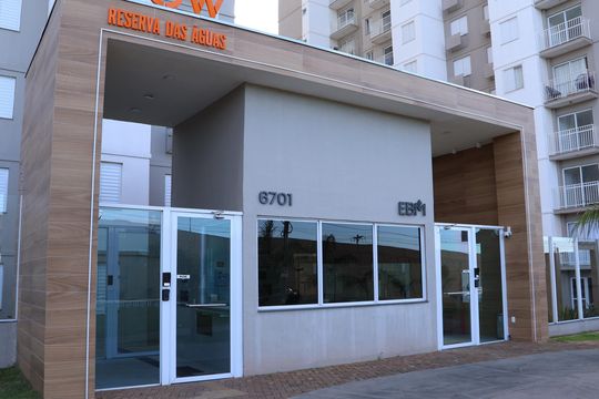 Fachada do Prédio de apartamento para alugar com 3 quartos, 61m² em Fazenda Crimeia Caveiras, Goiânia