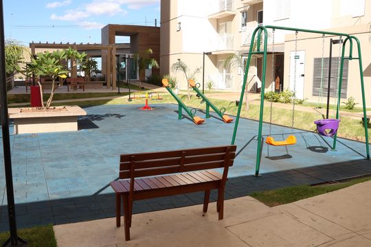 Área comum - Playground de apartamento para alugar com 3 quartos, 61m² em Fazenda Crimeia Caveiras, Goiânia