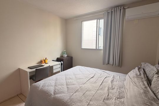 Quarto 1 de apartamento à venda com 2 quartos, 48m² em Residencial Aquários, Goiânia