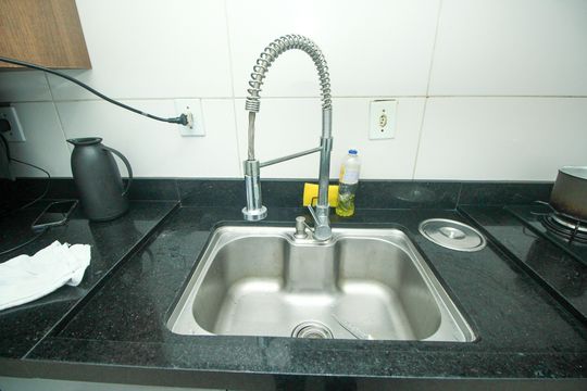 Cozinha de apartamento à venda com 2 quartos, 44m² em Alto Industrial, São Bernardo do Campo