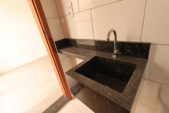 Banheiro da Cobertura - Pia de apartamento à venda com 2 quartos, 90m² em Parque das Nações, Santo André