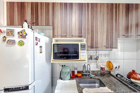 Cozinha - Armários de apartamento à venda com 2 quartos, 60m² em Tatuapé, São Paulo