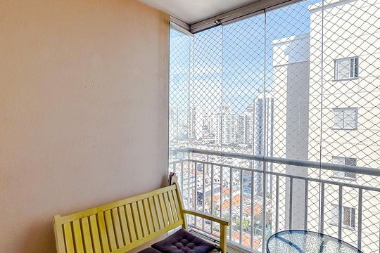 Varanda de apartamento à venda com 2 quartos, 60m² em Tatuapé, São Paulo