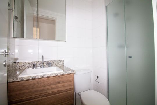 Banheiro de apartamento para alugar com 2 quartos, 65m² em Jardim Dom Bosco, São Paulo