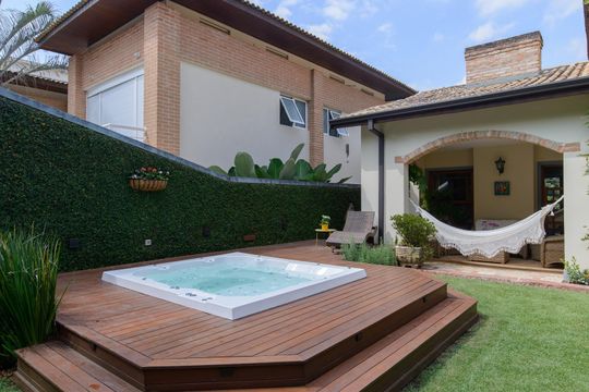 Área externa de casa de condomínio à venda com 4 quartos, 416m² em Residencial Quatro (Alphaville), Santana de Parnaíba