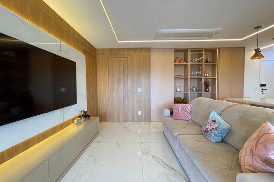 Sala de apartamento à venda com 3 quartos, 120m² em Butantã, São Paulo