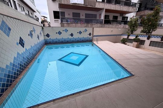Área comum - Piscina de apartamento à venda com 3 quartos, 100m² em R. Bandeirantes, Rio de Janeiro