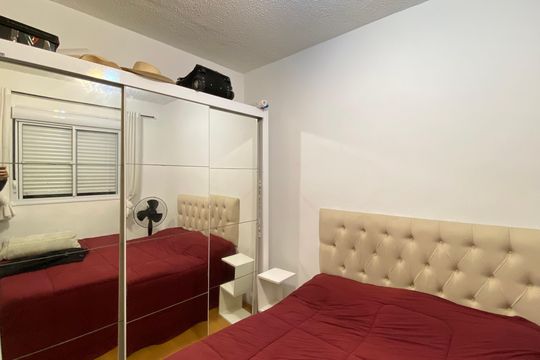 Quarto 2 de apartamento para alugar com 2 quartos, 43m² em Jardim Brasilia, São Paulo
