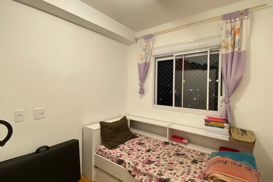 Quarto 1 de apartamento para alugar com 2 quartos, 43m² em Jardim Brasilia, São Paulo