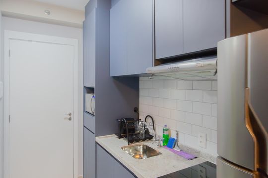 Cozinha de kitnet/studio à venda com 1 quarto, 27m² em Ipiranga, São Paulo