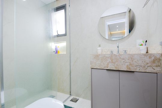Banheiro da Suíte de apartamento à venda com 2 quartos, 89m² em Macedo, Guarulhos