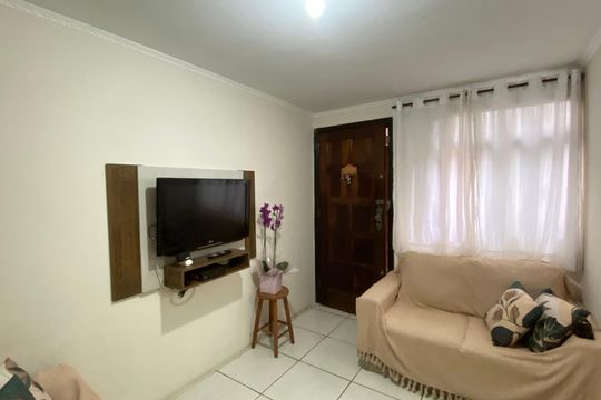 Sala de apartamento à venda com 2 quartos, 45m² em Conjunto Habitacional Padre Manoel da Nobrega, São Paulo