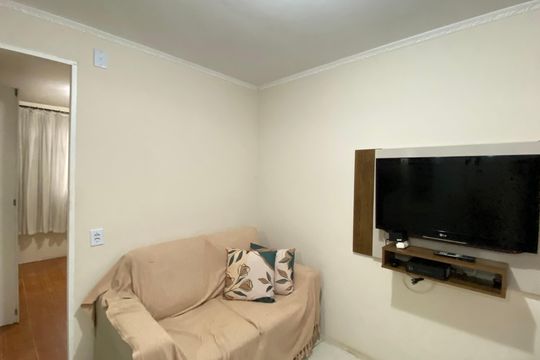 Sala de apartamento à venda com 2 quartos, 45m² em Conjunto Habitacional Padre Manoel da Nobrega, São Paulo