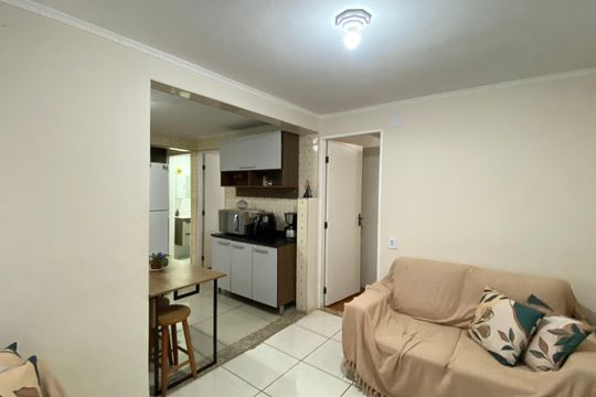 Sala de apartamento à venda com 2 quartos, 45m² em Conjunto Habitacional Padre Manoel da Nobrega, São Paulo