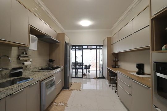 Área comum - Churrasqueira de casa de condomínio para alugar com 3 quartos, 160m² em Recreio das Acacias, Ribeirão Preto