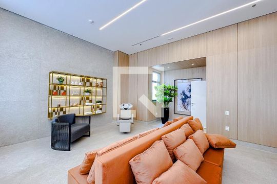 Área comum de kitnet/studio para alugar com 1 quarto, 21m² em Paraíso, São Paulo