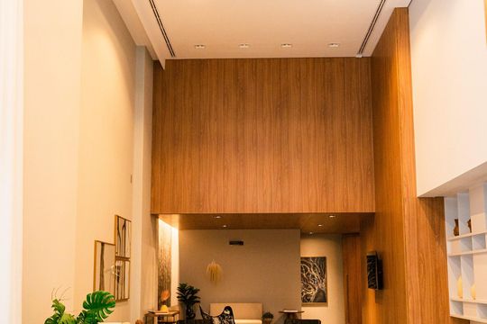 Área externa de kitnet/studio para alugar com 1 quarto, 44m² em Indianópolis, São Paulo