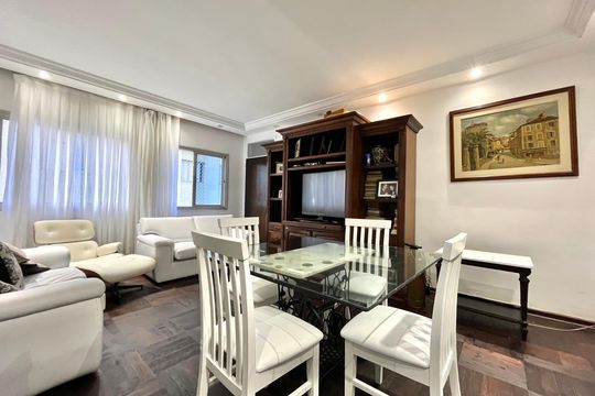Sala de apartamento à venda com 3 quartos, 128m² em Vila Clementino, São Paulo