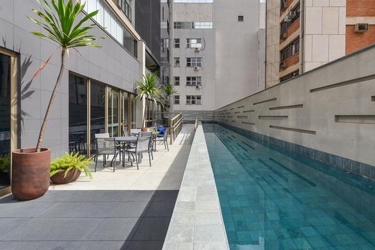 Área comum - Piscina de apartamento à venda com 2 quartos, 132m² em Santo Agostinho, Belo Horizonte