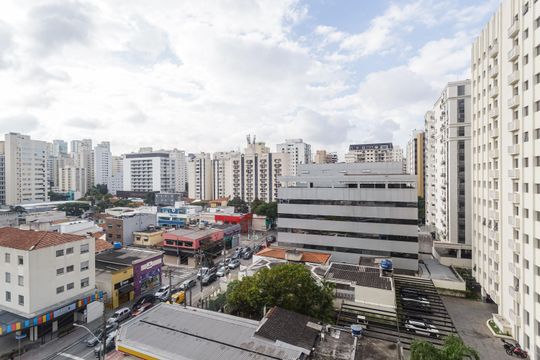 Vista de kitnet/studio à venda com 1 quarto, 23m² em Indianópolis, São Paulo