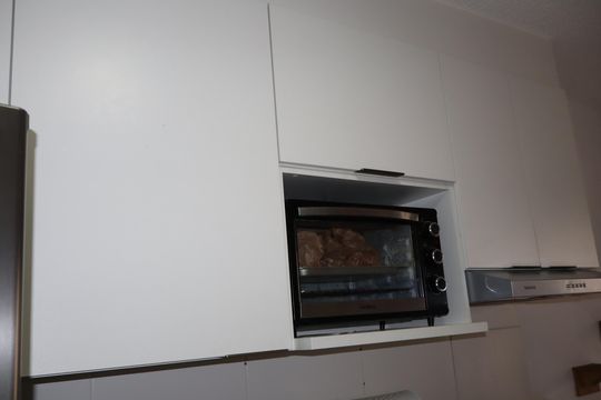 Sala, cozinha e área de serviço de apartamento à venda com 2 quartos, 35m² em Vila Ema, São Paulo