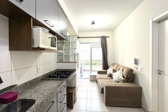 Cozinha e Área de Serviço de apartamento à venda com 1 quarto, 37m² em Vila Palmeiras, São Paulo