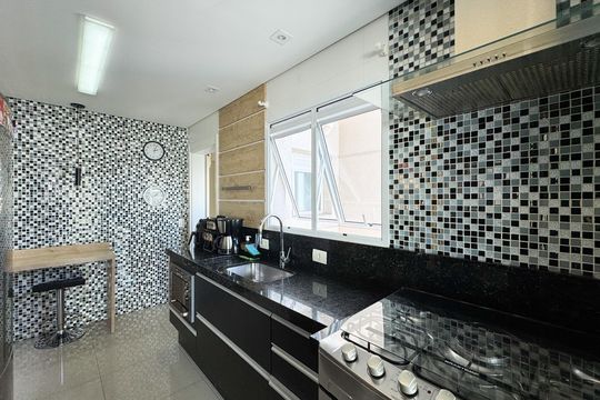 Cozinha  de apartamento à venda com 3 quartos, 147m² em Centro, São Bernardo do Campo