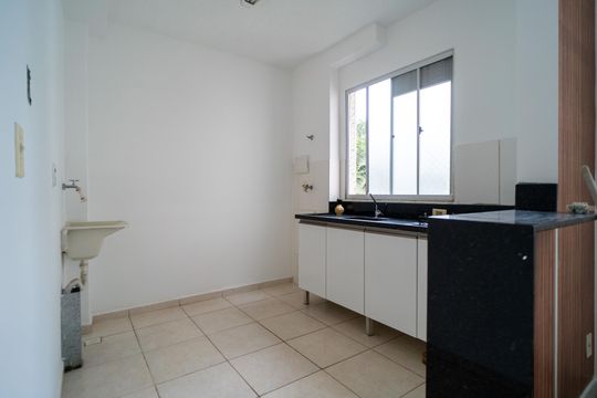 Cozinha de apartamento para alugar com 2 quartos, 52m² em Jardim do Paço, Sorocaba