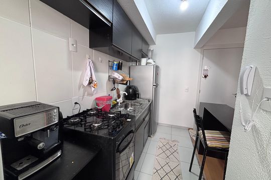 Cozinha de apartamento à venda com 2 quartos, 50m² em Vargem Grande, Rio de Janeiro