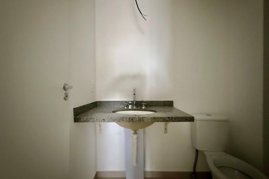 Banheiro Suíte de apartamento para alugar com 1 quarto, 35m² em Santo Amaro, São Paulo