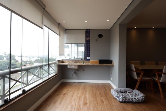 Varanda da Sala de apartamento à venda com 3 quartos, 130m² em Fazenda Morumbi, São Paulo