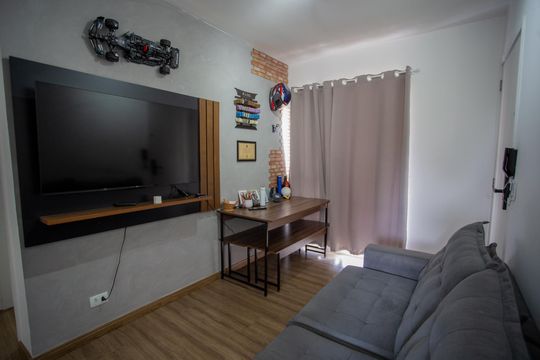 Sala de apartamento para alugar com 2 quartos, 42m² em Santo Antônio, São José dos Pinhais