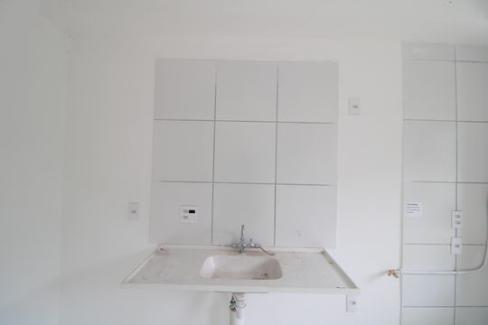 Cozinha de apartamento para alugar com 1 quarto, 36m² em Usina Piratininga, São Paulo