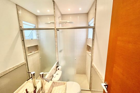 Banheiro da Suíte 2 de casa à venda com 3 quartos, 120m² em Lauzane Paulista, São Paulo