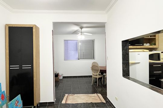 Studio de kitnet/studio para alugar com 1 quarto, 35m² em Embaré, Santos