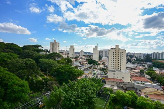 Vista de apartamento à venda com 2 quartos, 65m² em Jardim Vazani, São Paulo