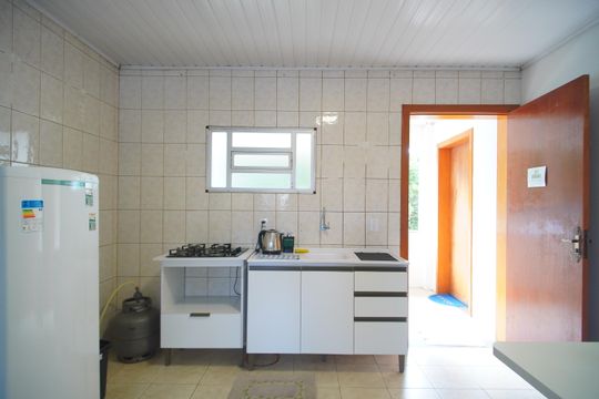 Cozinha de kitnet/studio para alugar com 1 quarto, 35m² em Centro, São Leopoldo