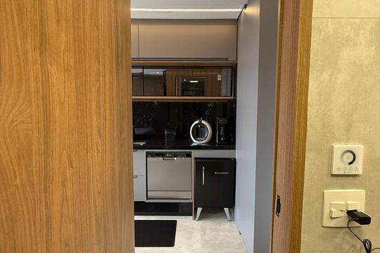 Banheiro social de kitnet/studio à venda com 1 quarto, 35m² em Consolação, São Paulo