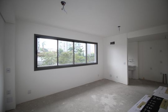 Sala de apartamento à venda com 1 quarto, 55m² em Jardim do Salso, Porto Alegre