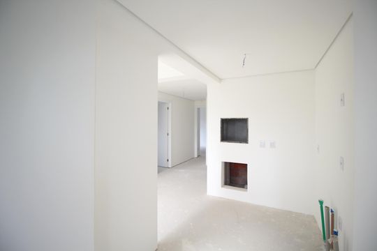 Cozinha de apartamento à venda com 2 quartos, 65m² em Jardim do Salso, Porto Alegre