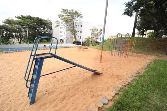 Área comum - Playground de apartamento para alugar com 3 quartos, 80m² em Tubalina, Uberlândia