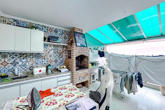 Área gourmet de casa de condomínio à venda com 3 quartos, 182m² em Penha de França, São Paulo
