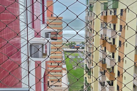 Vista da Sacada de apartamento para alugar com 2 quartos, 75m² em Canto do Forte, Praia Grande