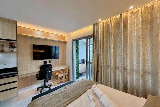 Quarto de kitnet/studio à venda com 1 quarto, 25m² em Jardim das Acacias, São Paulo