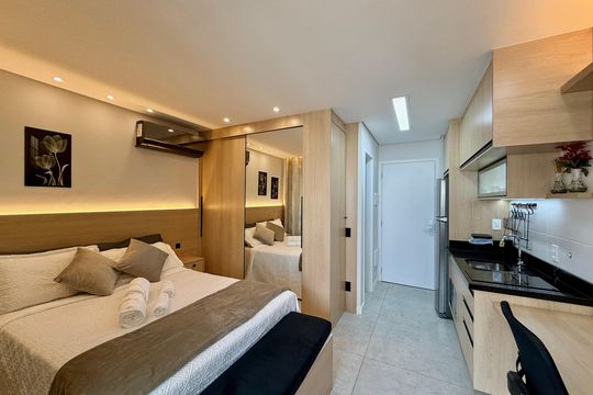 Quarto de kitnet/studio à venda com 1 quarto, 25m² em Jardim das Acacias, São Paulo