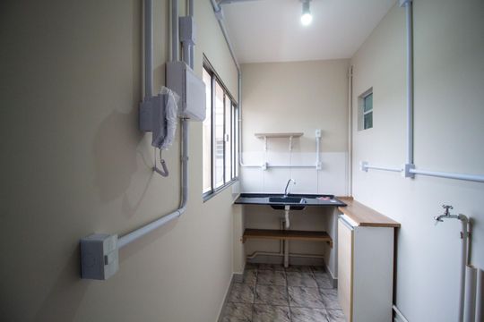 Cozinha de kitnet/studio para alugar com 1 quarto, 22m² em Vila Castilho, Votorantim