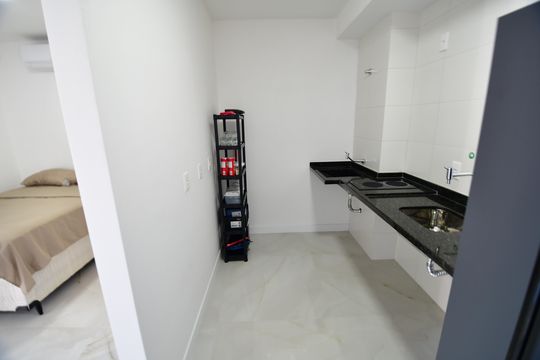 Cozinha de kitnet/studio para alugar com 1 quarto, 46m² em Centro, Campinas